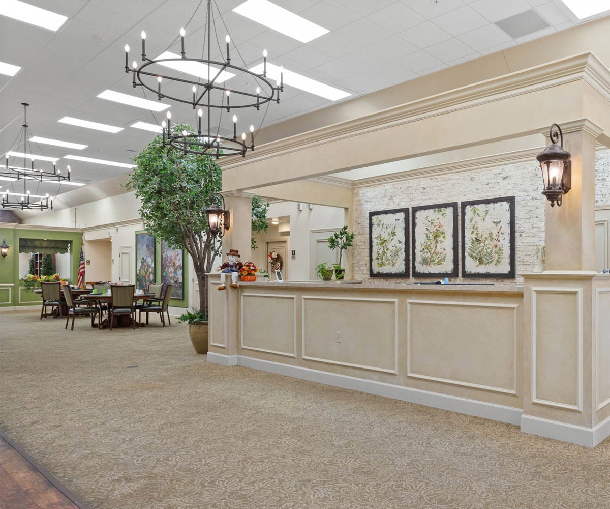 Interior Hallway &Amp; Community Space Of Resident Care
